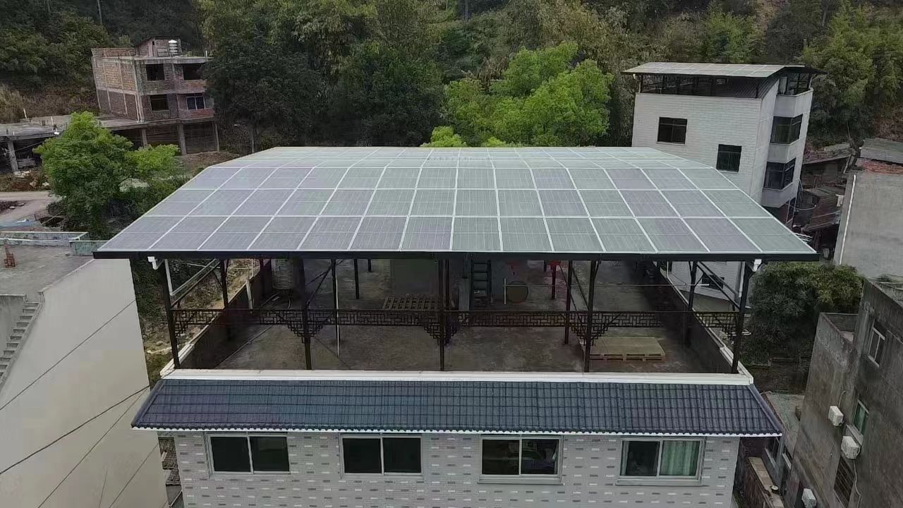 湖州15kw+10kwh自建别墅家庭光伏储能系统